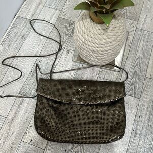 Vintage Bronzed Mesh Bag GUC see pics